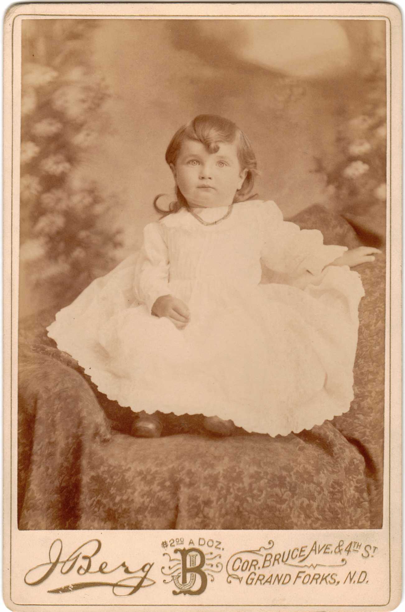 Photo of Alfred Joseph Brooks at 12 months North Dakota circa 1892